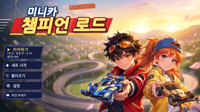 메인 메뉴 — 두 주인공과 바람언덕 트랙